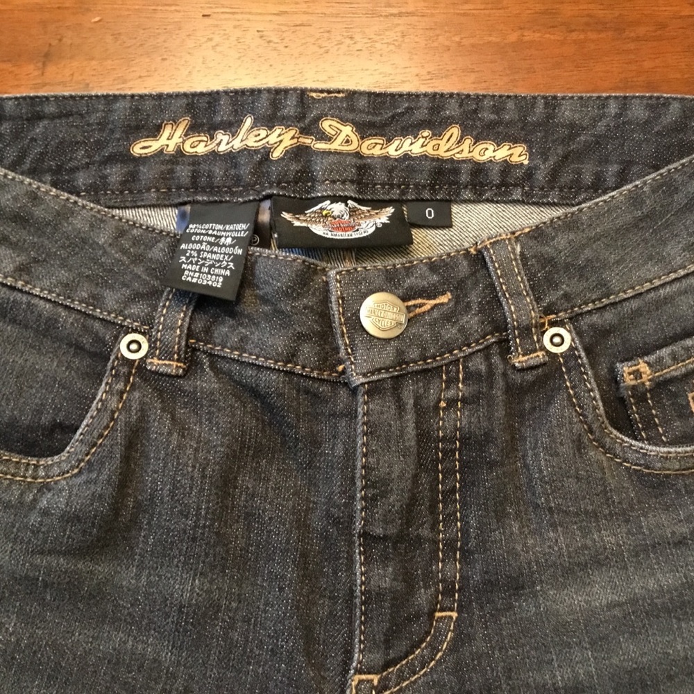 Women’s Harley Davidson Black Denim Jeans